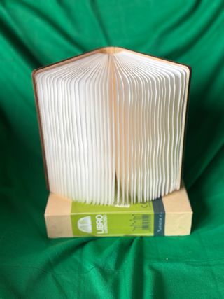 Lampada Libro luminoso bamboo e Carta