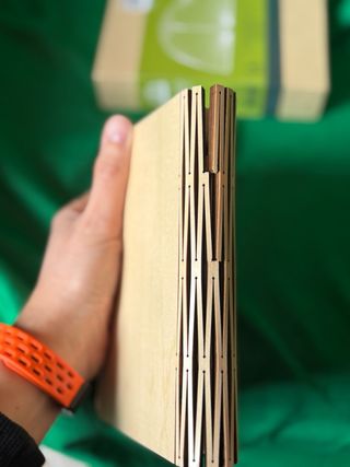 Lampada Libro luminoso bamboo e Carta