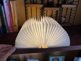 Lampada Libro luminoso bamboo e Carta