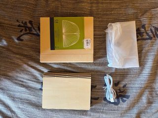 Lampada Libro luminoso bamboo e Carta