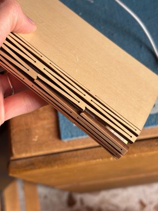 Lampada Libro luminoso bamboo e Carta