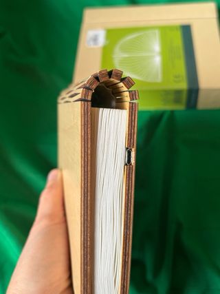 Lampada Libro luminoso bamboo e Carta