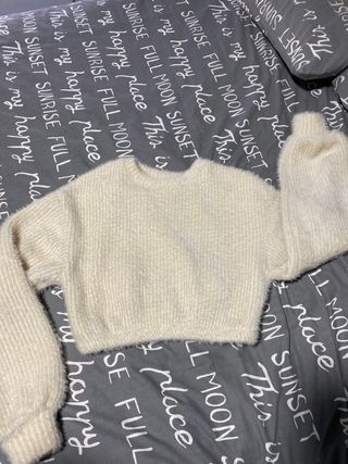 Jersey de lana mullido talla única