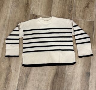 Jersey punto rayas marineras Bershka