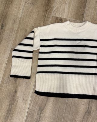 Jersey punto rayas marineras Bershka