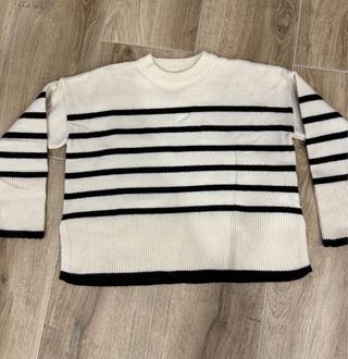 Jersey punto rayas marineras Bershka