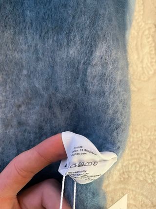 Bufanda Acne Studios Cuadros Azul Beige