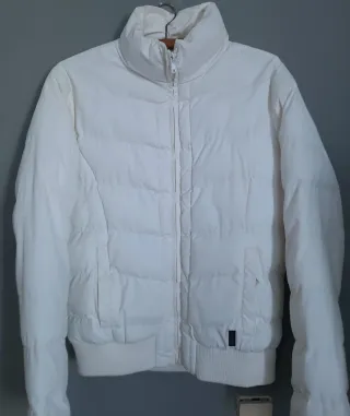 Chaqueta acolchada blanca