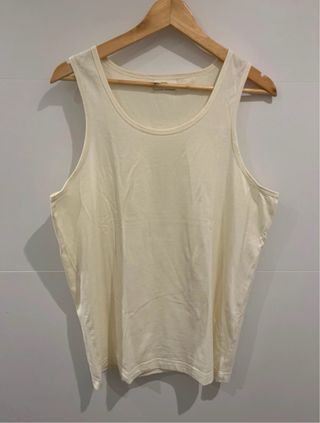 Camiseta tirantes ZARA beige Talla M