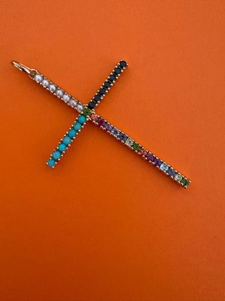 Colgante Tous Cruz Vermeil dorado