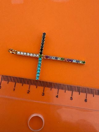 Colgante Tous Cruz Vermeil dorado