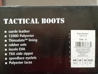 Botas Mil-Tec Tácticas Urban Grey Talla 41