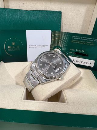 Rolex Datejust 126334 Diamantes Esfera Gris