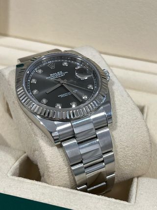 Rolex Datejust 126334 Diamantes Esfera Gris