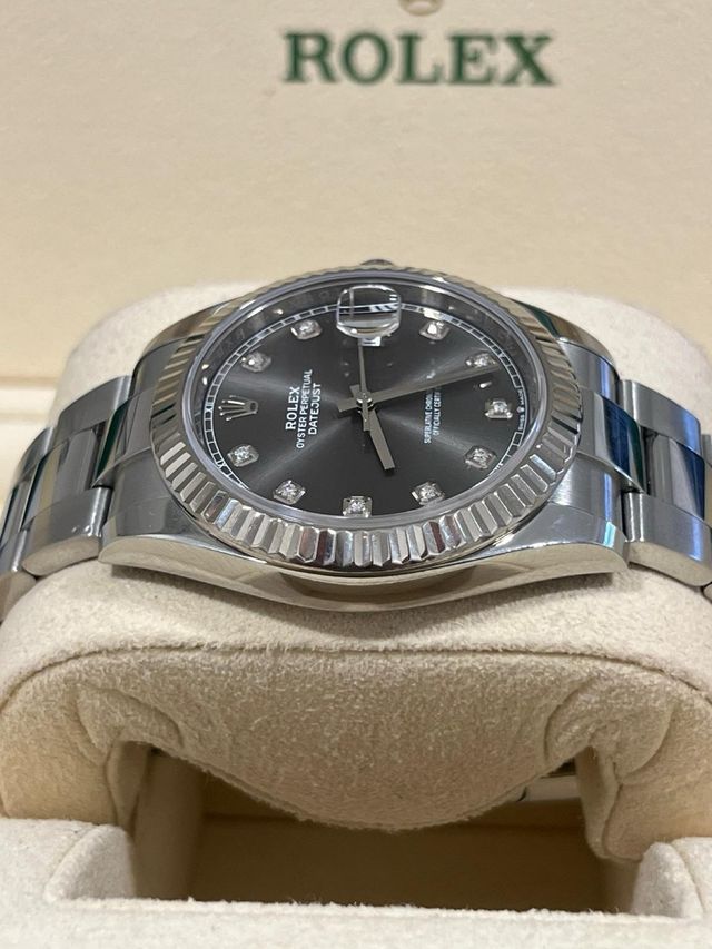 Rolex Datejust 126334 Diamantes Esfera Gris