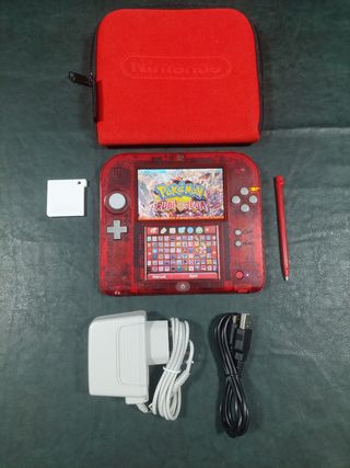 Nintendo 2DS Rubino - Con Giochi e Accessori