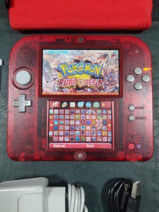 Nintendo 2DS Rubino - Con Giochi e Accessori