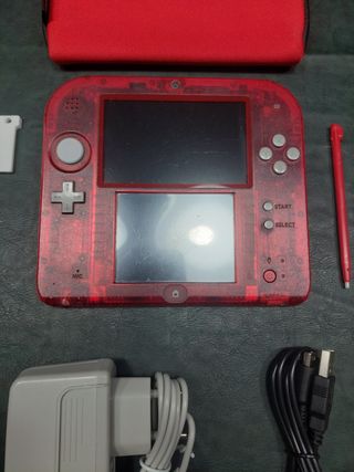 Nintendo 2DS Rubino - Con Giochi e Accessori