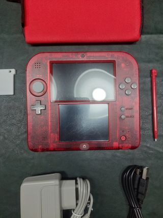 Nintendo 2DS Rubino - Con Giochi e Accessori