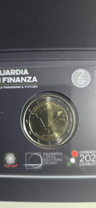 Moneta 2 Euro FDC Guardia di Finanza 250 anni