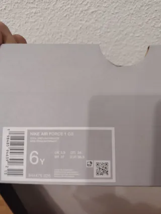 Nike Air Force 1 GS Talla 38.5