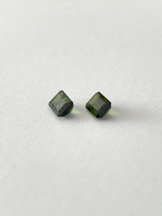 Turmalinas verdes. Talla esmeralda - 3.62 ct