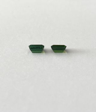 Turmalinas verdes. Talla esmeralda - 3.62 ct