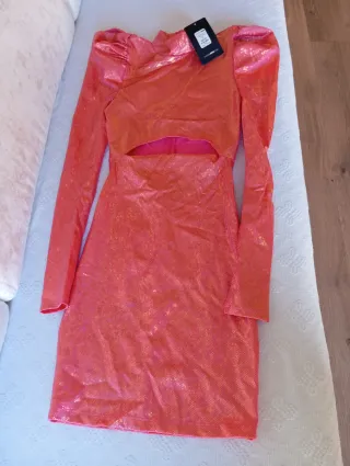 Vestido Fashion Nova Naranja Talla S