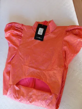 Vestido Fashion Nova Naranja Talla S