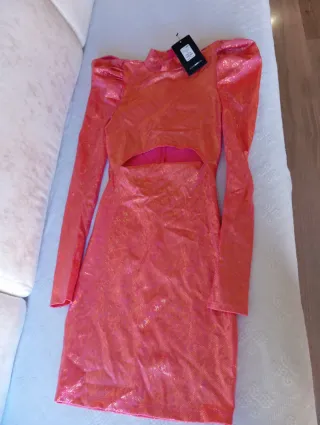 Vestido Fashion Nova Naranja Talla S