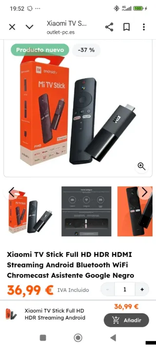Xiaomi TV Stick FHD  Negro