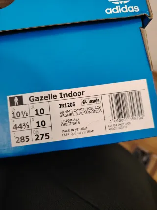 Zapatillas Adidas Gazelle Indoor Talla 44.5