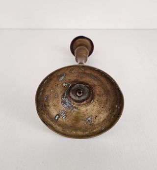 3 Candelabri Candelieri Porta Candele in Ottone