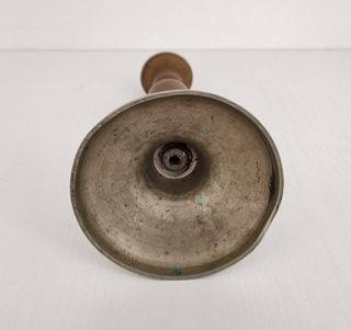 3 Candelabri Candelieri Porta Candele in Ottone