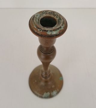 3 Candelabri Candelieri Porta Candele in Ottone