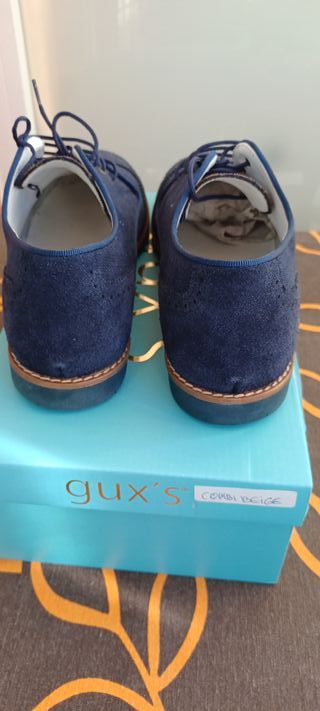 Zapatos niño comunión azul