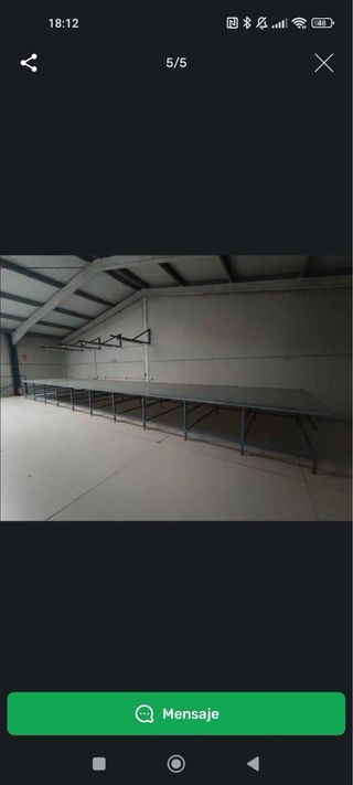 Mesa de corte industrial