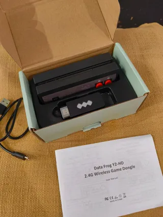 Consola Retro DATA FROG Gris/Rojo