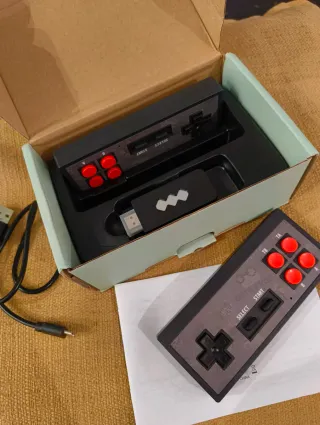 Consola Retro DATA FROG Gris/Rojo