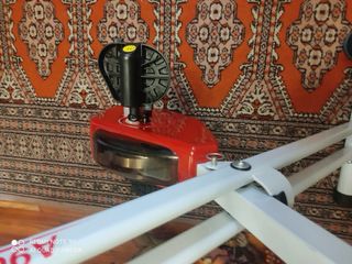 Bicicleta Estática Plegable Roja