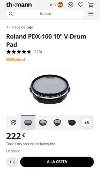 Roland PDX-100 Pad de Caja