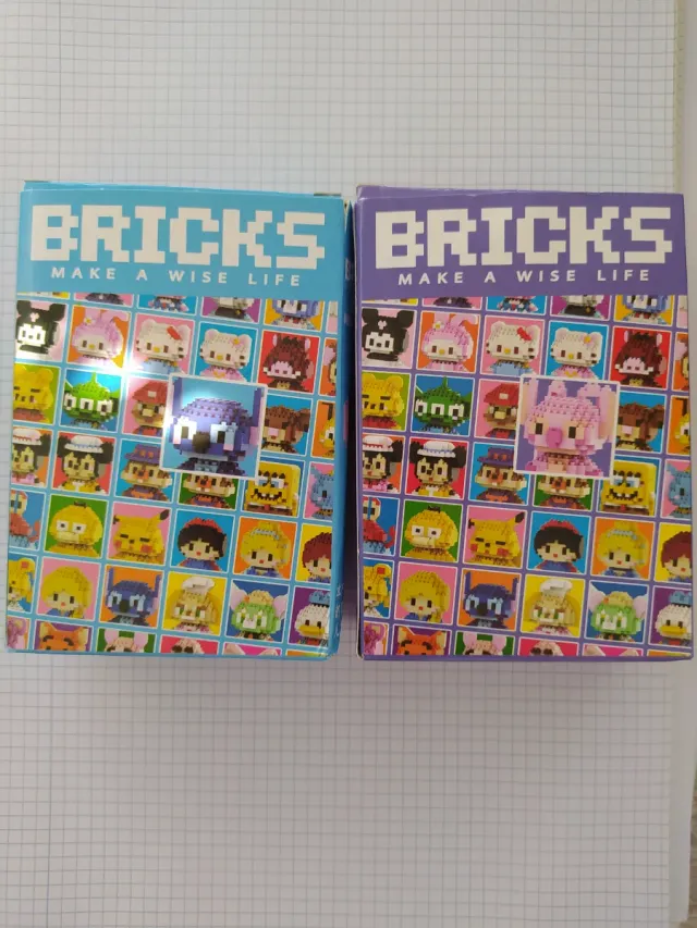 Pack Bloques Construcción Stich Rosa y Azul