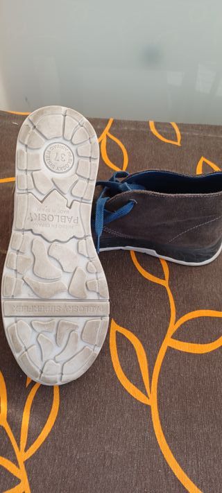 Zapatos Pablosky niño gris y azul