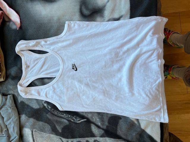 Camiseta tirantes Nike M blanca