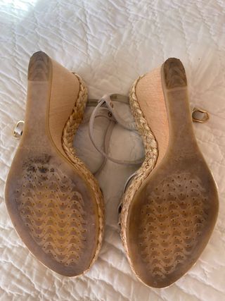 Sandalias Geox Beige Talla 37 Flores