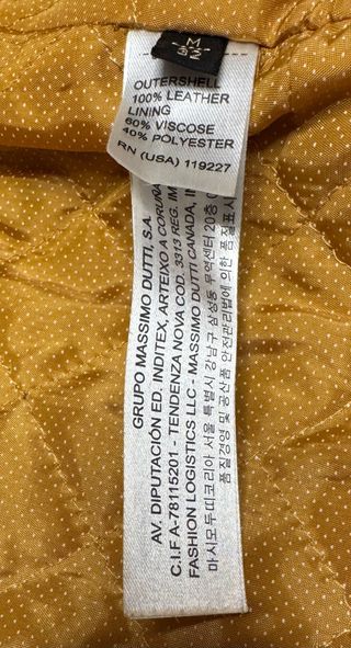 Chaqueta de piel Massimo Dutti