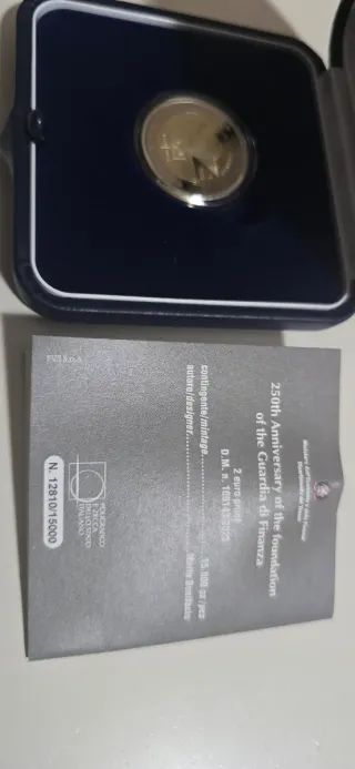 Moneta 2 euro GDF proof 250° Anniversario