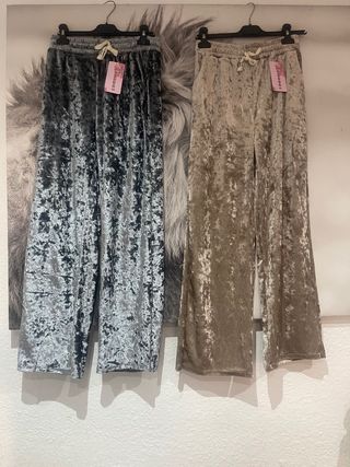 Pantalones de terciopelo mujer talla única