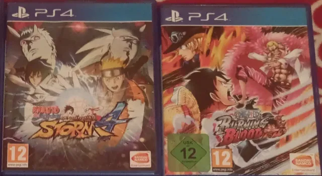 Juegos PS4 Naruto Storm 4 y One Piece Burning Bloo