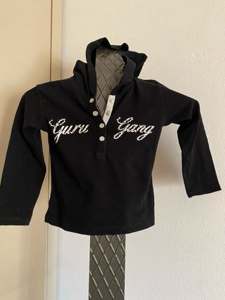 Maglietta Guru Gang nera con bottoni